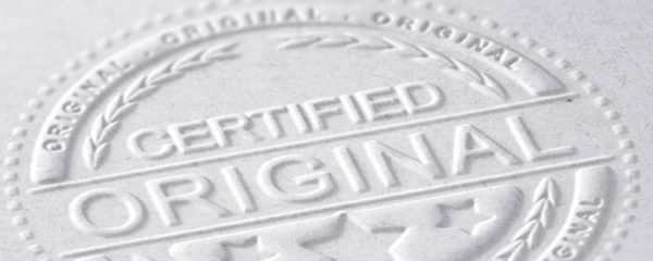 Certificat d'authenticité